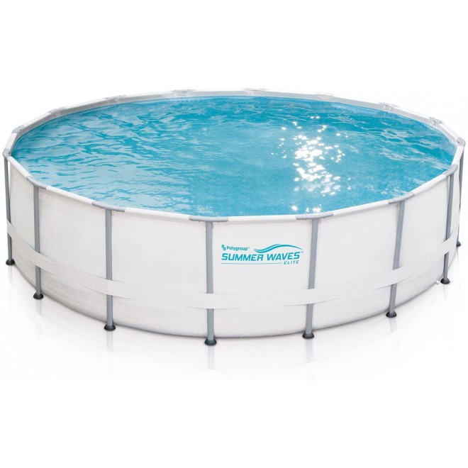 Summer Waves Elite 16'x48 Frame Pool with SkimmerPlus Filter Pump System